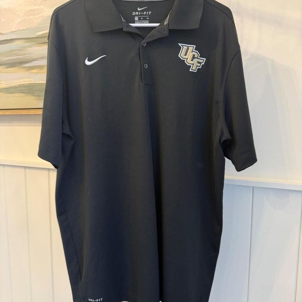 Nike UCF Knights Dri-FIT Polo Shirt XL Black University of Central Florida Golf